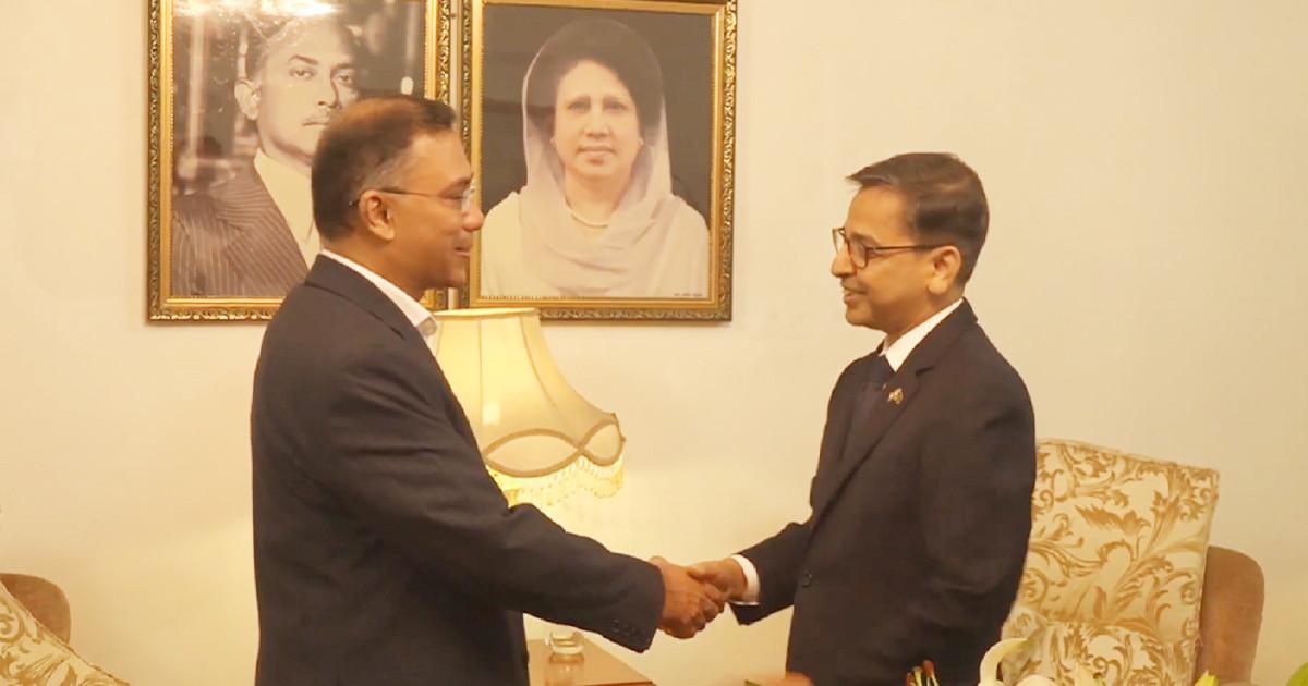 তারেক রহমানের সঙ্গে সাক্ষাৎ করলেন ভারতীয় হাইকমিশনার