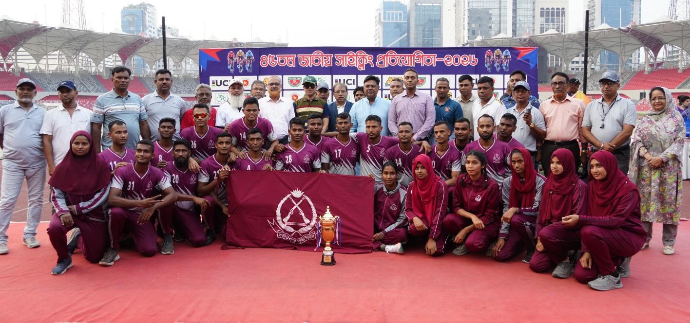 জাতীয় সাইক্লিংয়ে রানারআপ বিজিবি